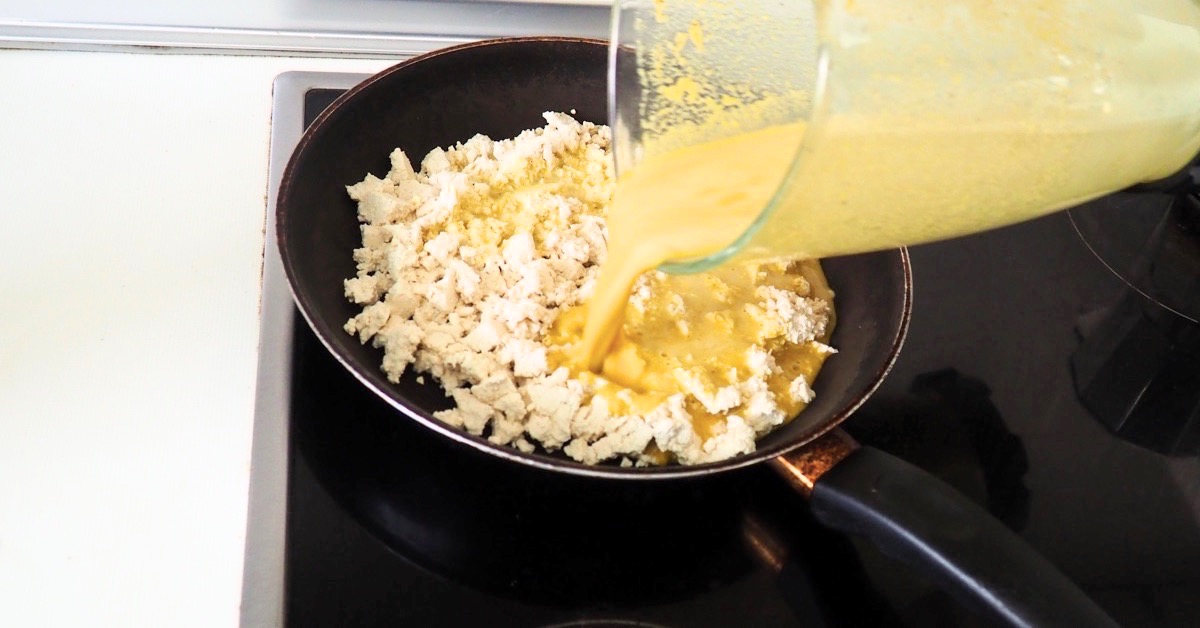 Vegan egg scramble recipe