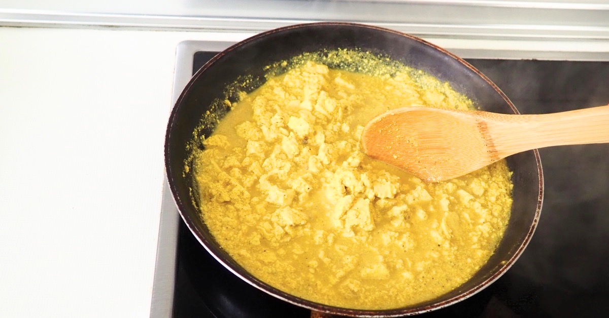 Vegan egg scramble recipe